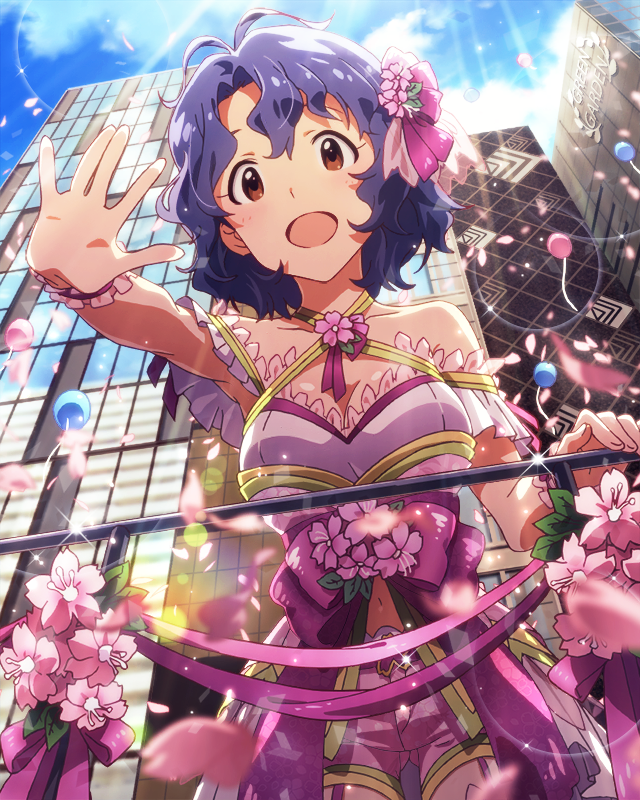 桜舞う満開パレード　豊川風花