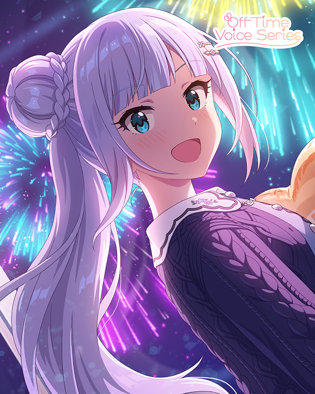 睦月に舞う　白石紬